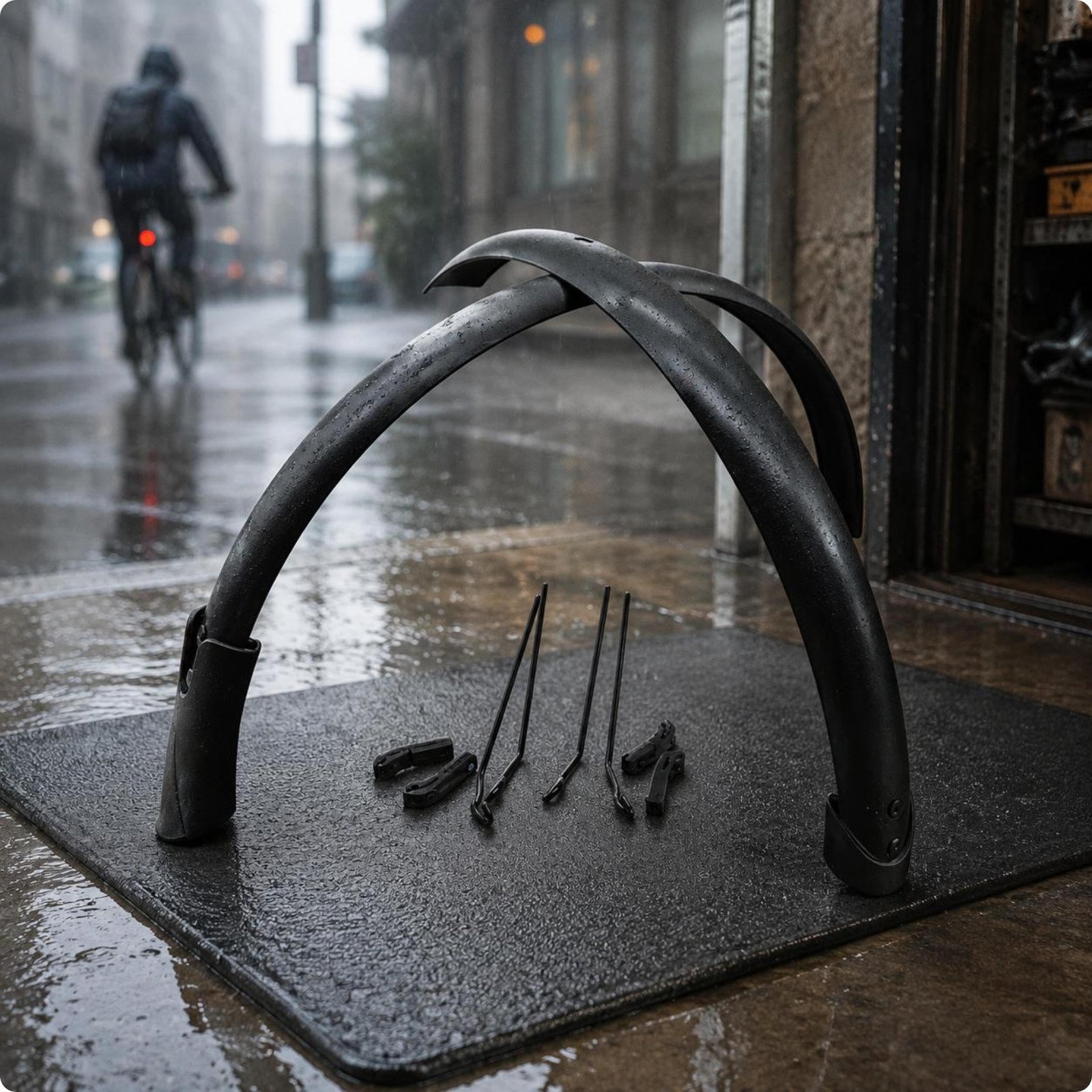 Fender Mudguard Set - 451 Rad-Schutzblech-Set, rostbeständiges Aluminium-Fahrrad-Schutzblech, leicht, vollständige
