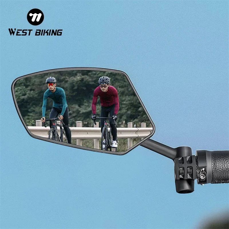 Cycling Zones - WEST BIKING Fahrradspiegel, blendfrei, Lenkerende, 360-Grad-Rückspiegel,