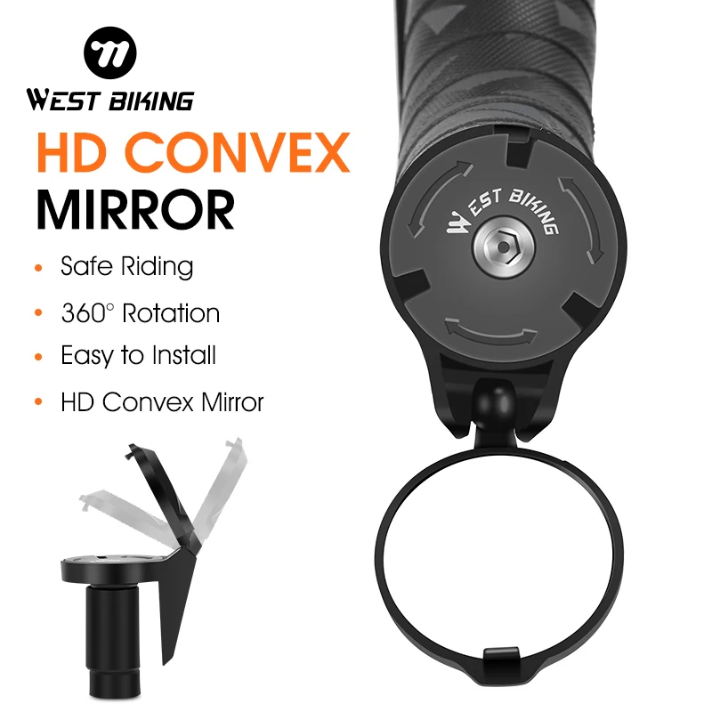 Mirror Handlebar Convex - West Biking Fahrrad Rückspiegel Lenker End