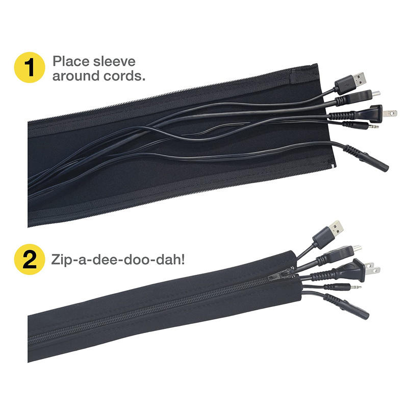 Cable Lock Flexible - 1/2/4 PCS Flexible Kabelmanagement-Hülse, Kabel-Organizer mit