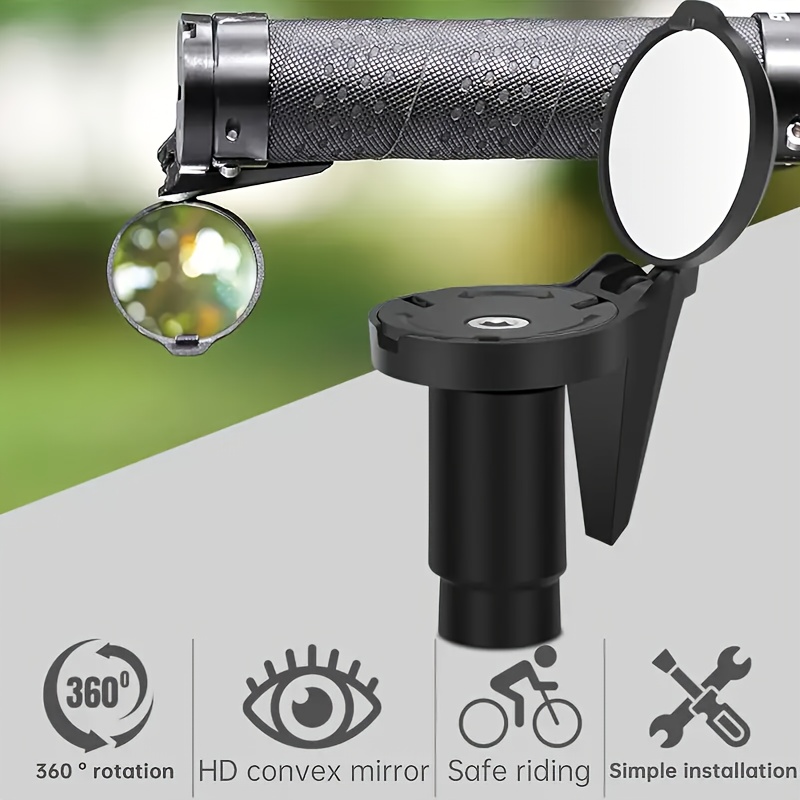 Mirror Handlebar Convex - Universal 360 ° Verstellbarer Fahrrad-Rückspiegel HD