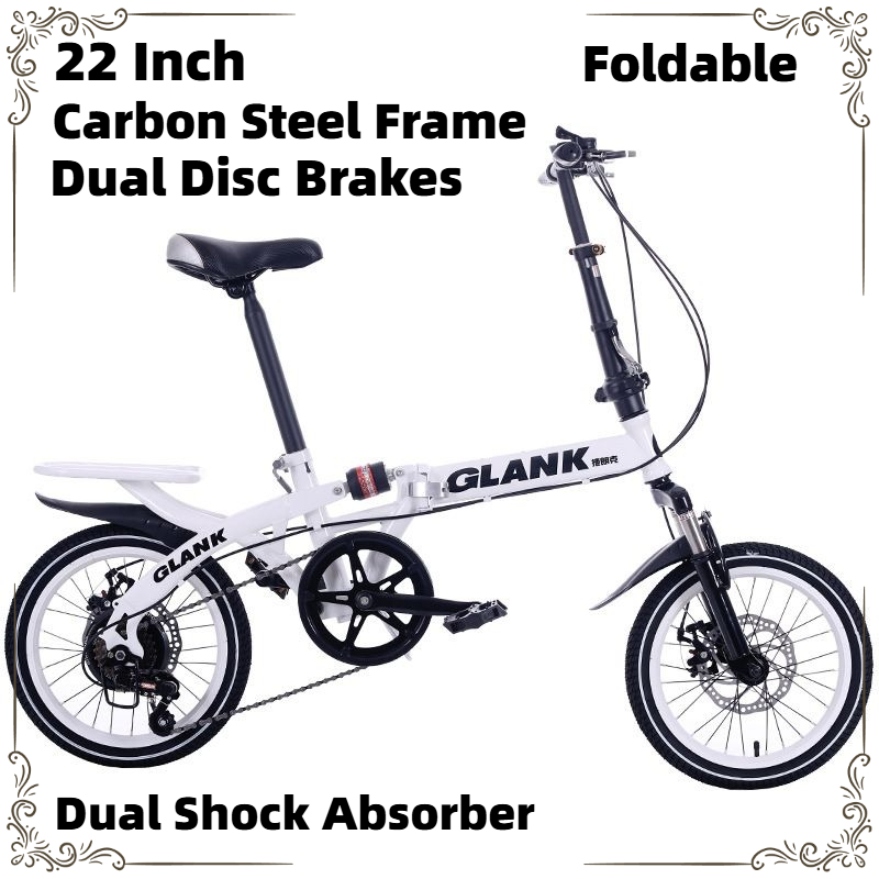 Cycling Commute Speed - 22 Zoll faltbares Mini-Pendlerfahrrad mit variabler