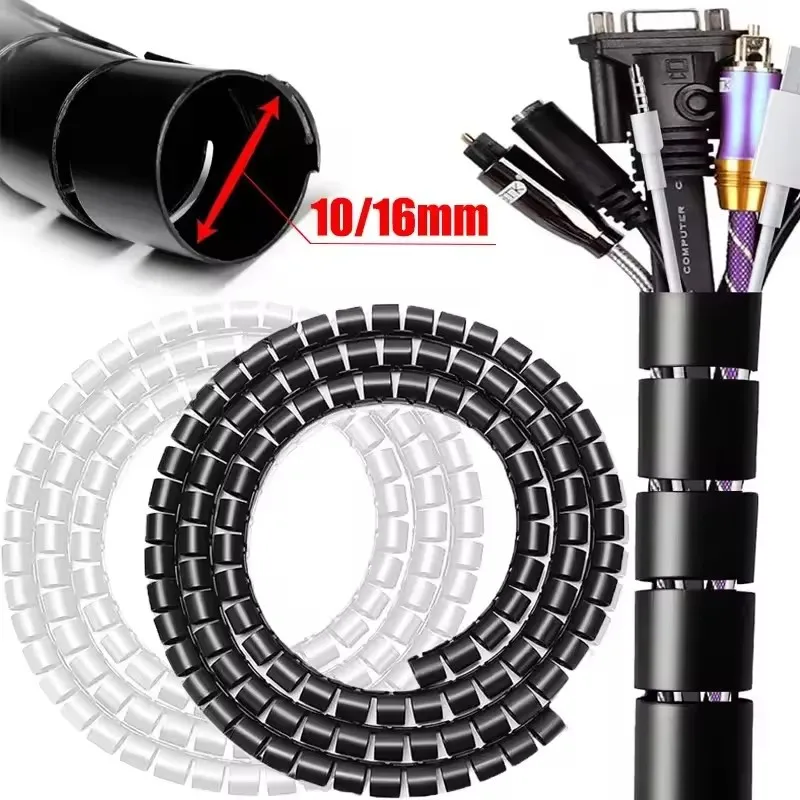 Cable Lock Flexible - 2M/1M Flexible Spirale Kabel Draht Schutz