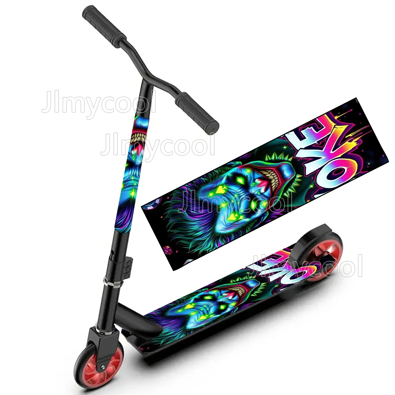 Commuting With Bike - Anime Bunter Skateboard-Aufkleber – cooles DIY-Produkt
