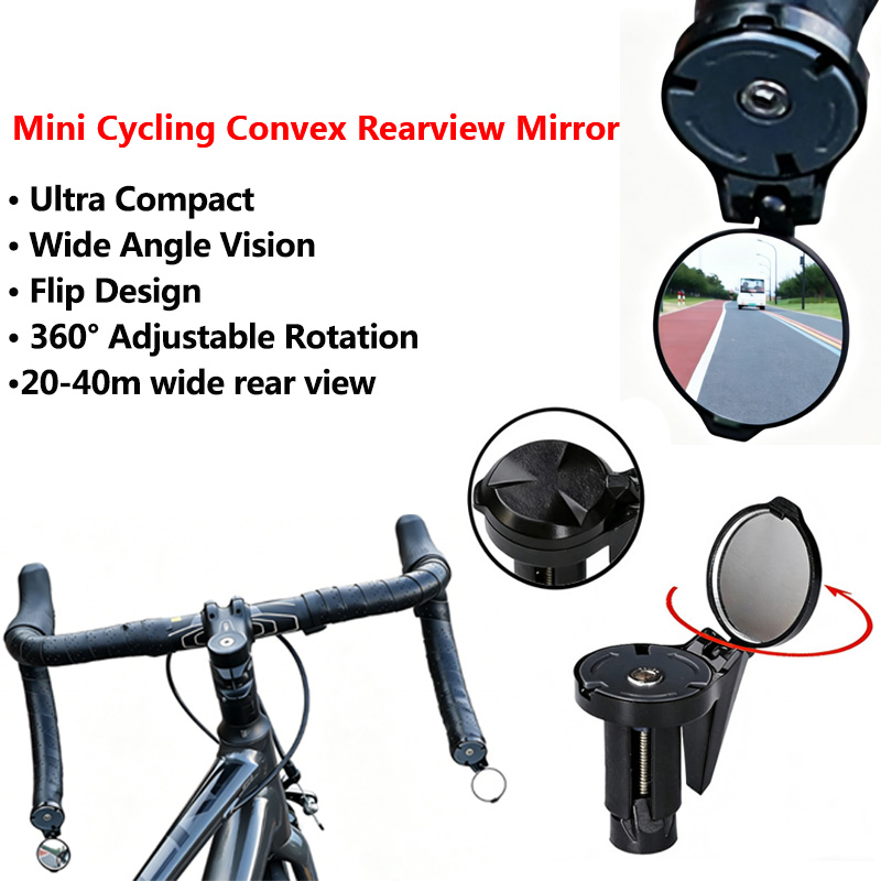 Mirror Handlebar Convex - Ultrakompakter konvexer Fahrradspiegel – 360 °