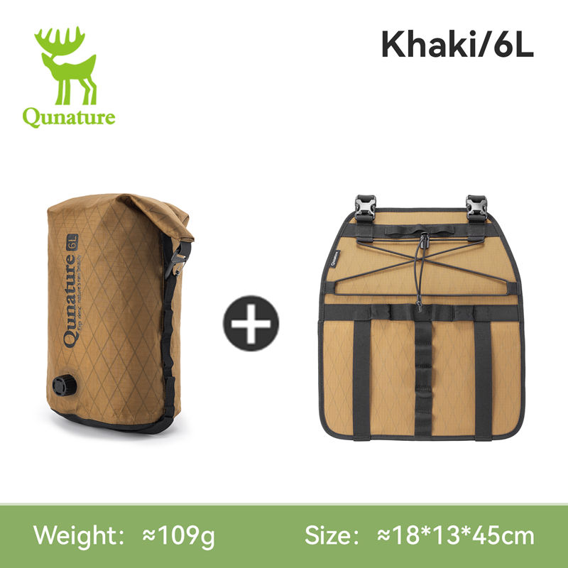 Cycling Commuter Backpack Waterproof - Qunature 6/12L Bikepacking: Leichter, wasserdichter Kompressionspacksack