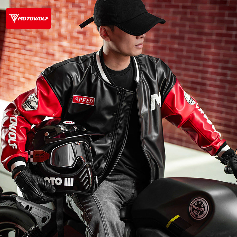 Cycling Commute Jacket - Motorrad-Rennanzug für Alle Jahreszeiten, Leder-Fahreranzug, Motorradjacke,