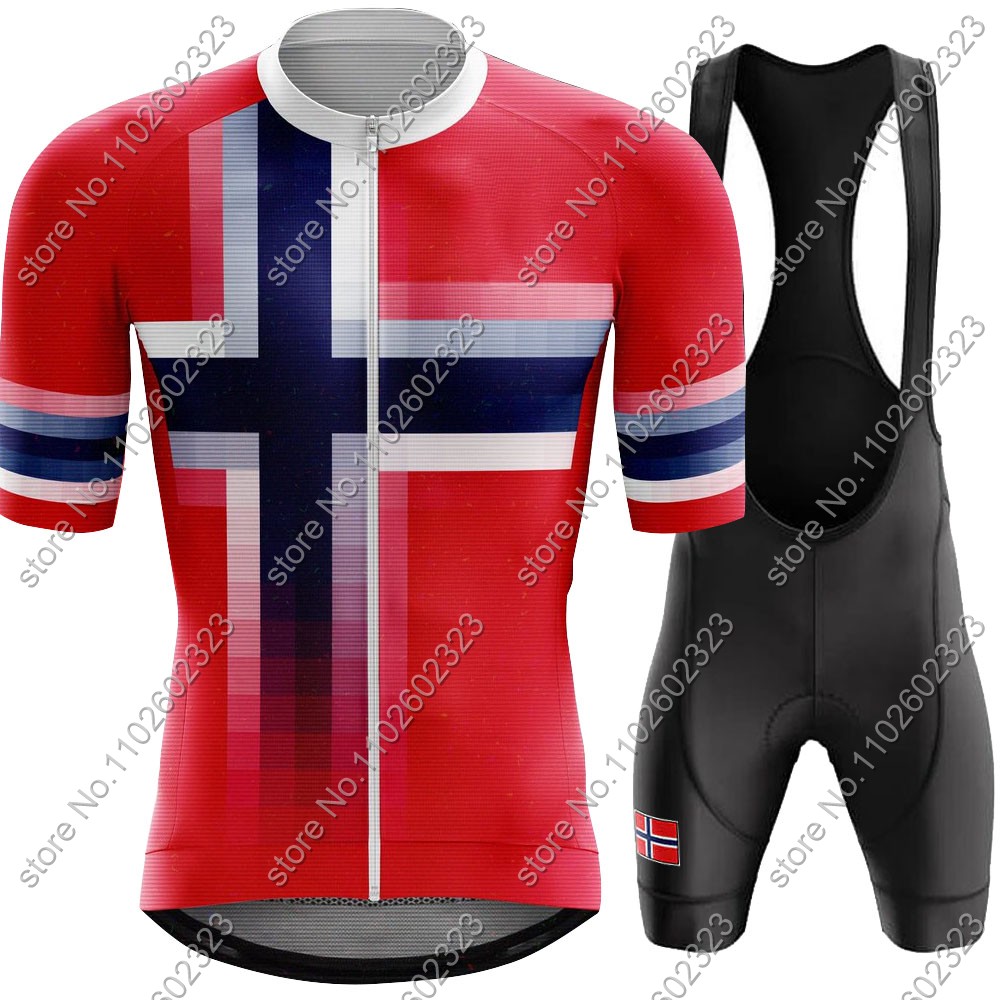 Cycling Commuter Clothing - 2024 Norwegen Rad trikot Nationalmannschaft Set