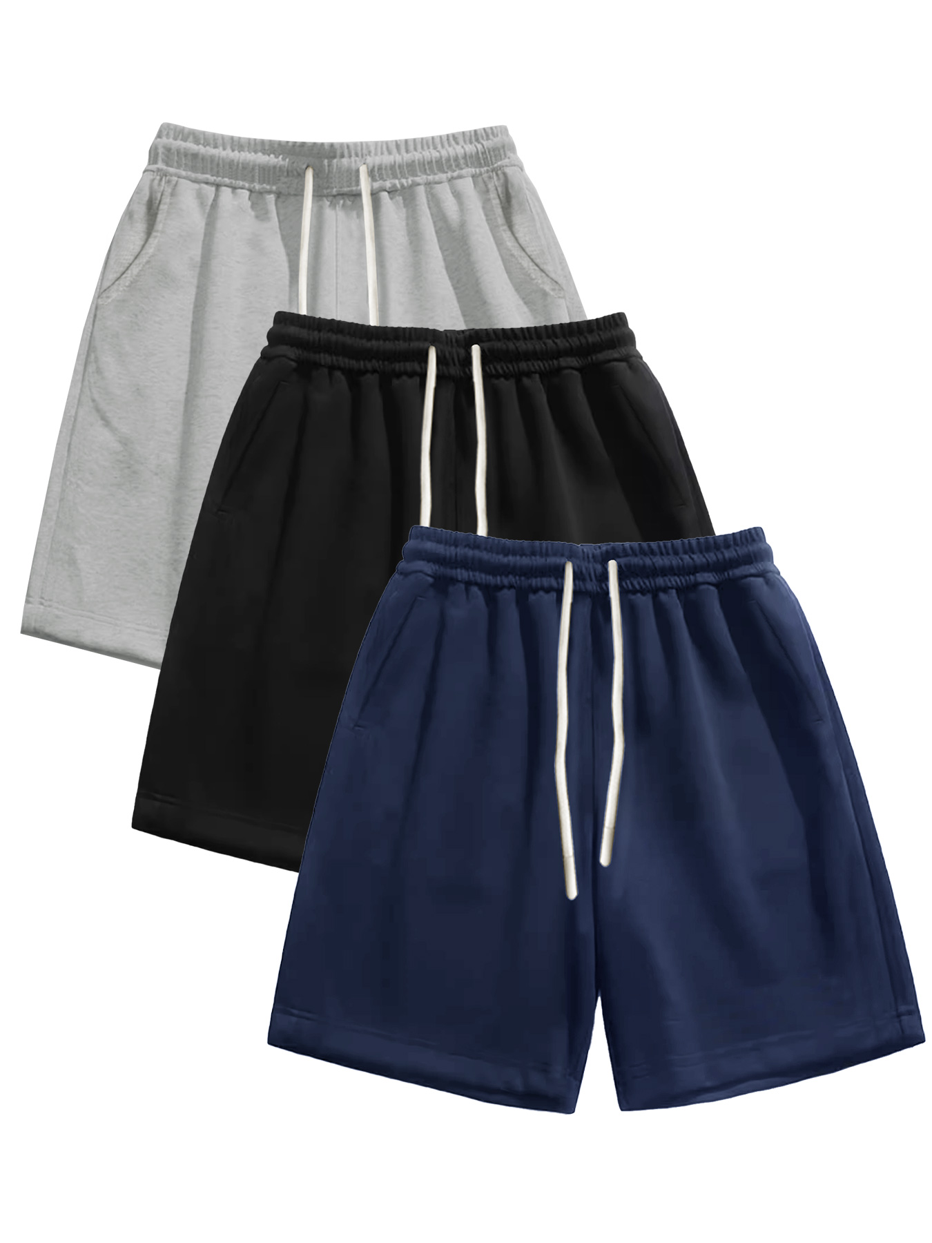 Cycling Commuter Pants - 3-teilige Herren-Shorts, Sommer-Shorts in einfarbiger Ausführung