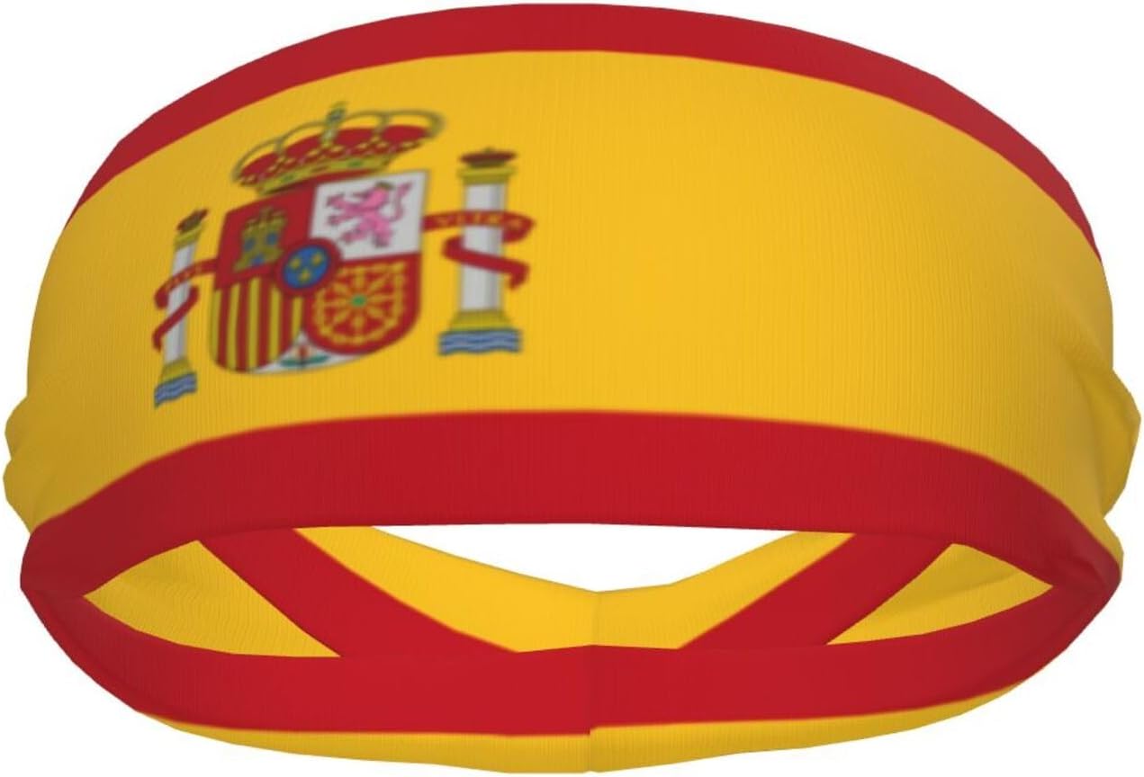 Cycling To Work - Stirnbänder mit spanischer Flagge für Damen