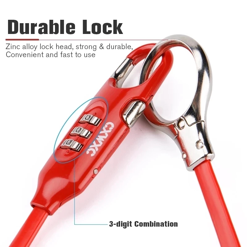 Fahrrad Tragbares Passwortschl – Cable Lock Flexible Bewertung und Preis