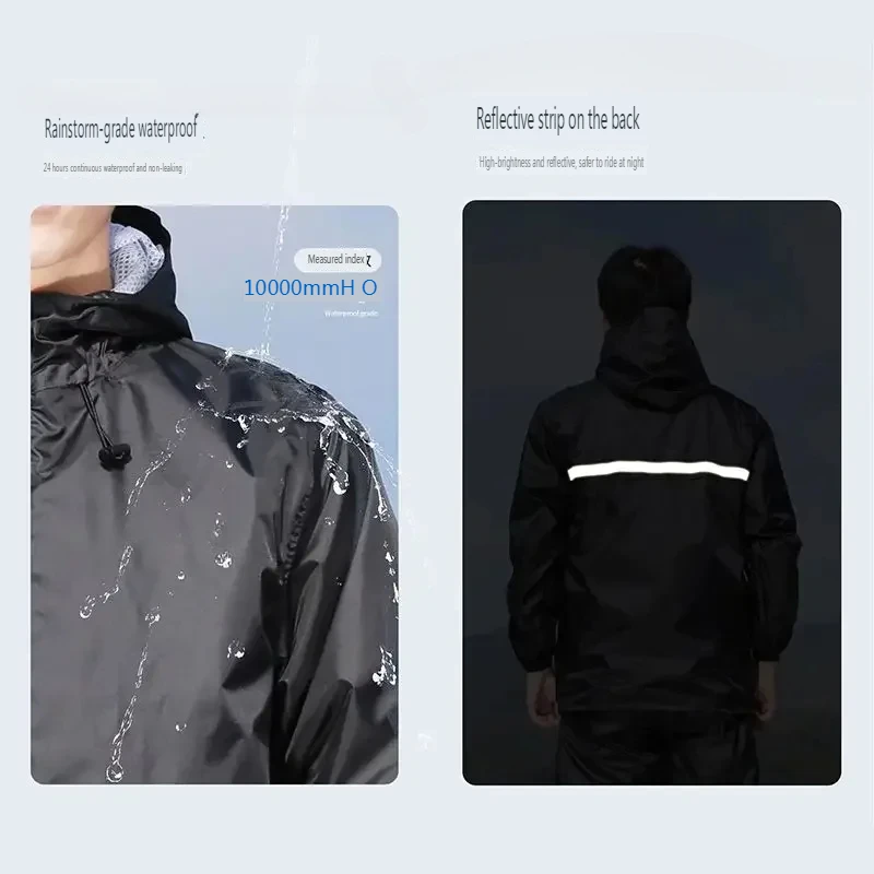 Dünnes Regenmantel-Set, Sommer – Cycling Rain Jacket Commute Bewertung und Preis