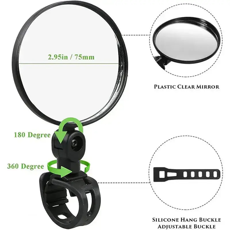 Universeller Fahrrad-Rückspieg – Mirror Handlebar Convex Bewertung und Preis