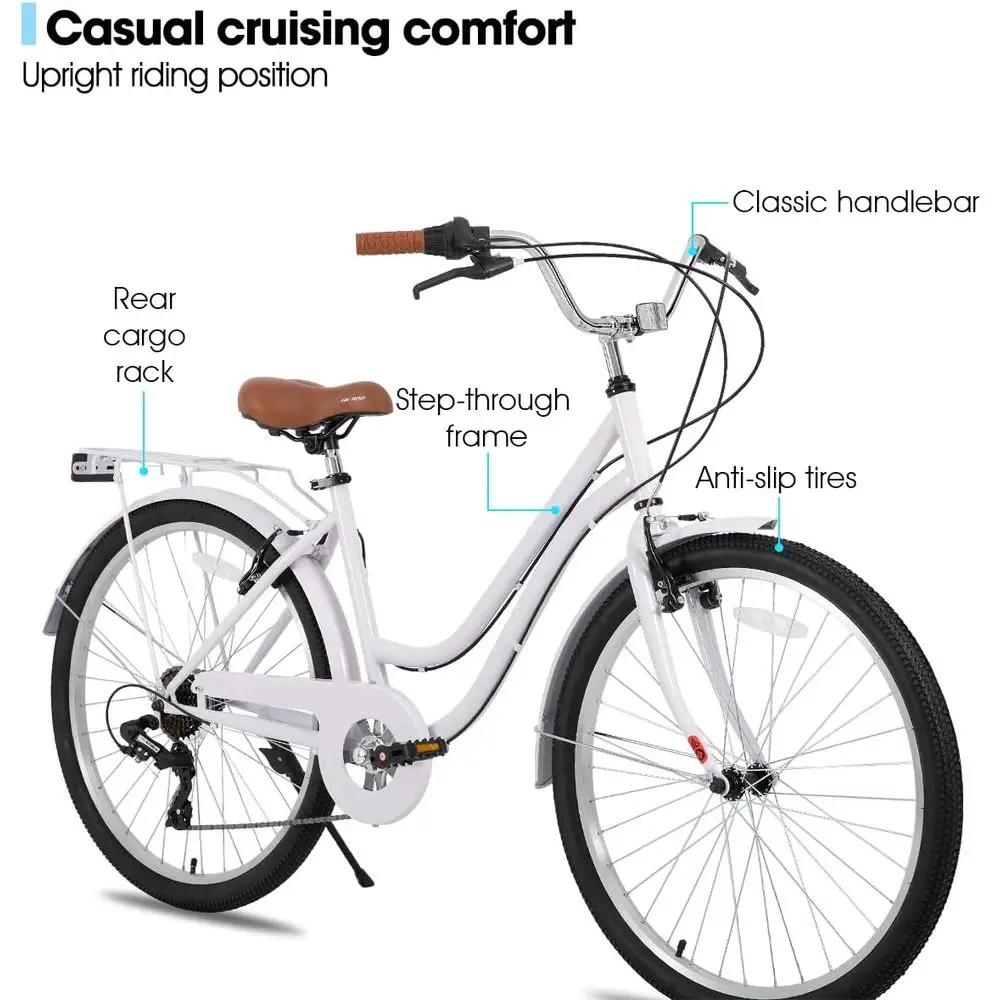 26-Zoll 7-Gang Tiefeinsteiger- – Cycling Commute Speed Bewertung und Preis