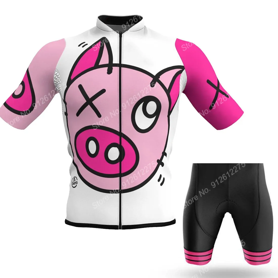 Set Cartoon Comic Schwein 2023 – Cycling Commuter Clothing Bewertung und Preis