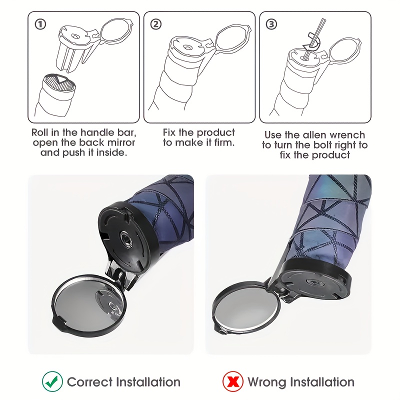Universal 360 °   Verstellbare – Mirror Handlebar Convex Bewertung und Preis