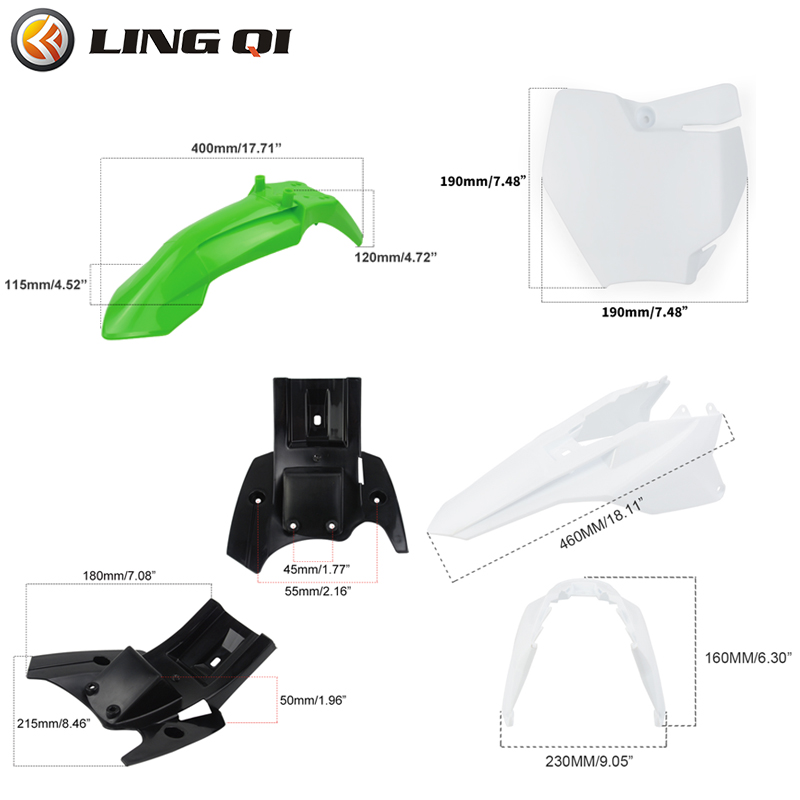 Lingqi Racing kt50 Motorrad Ve – Fender Mudguard Set Bewertung und Preis