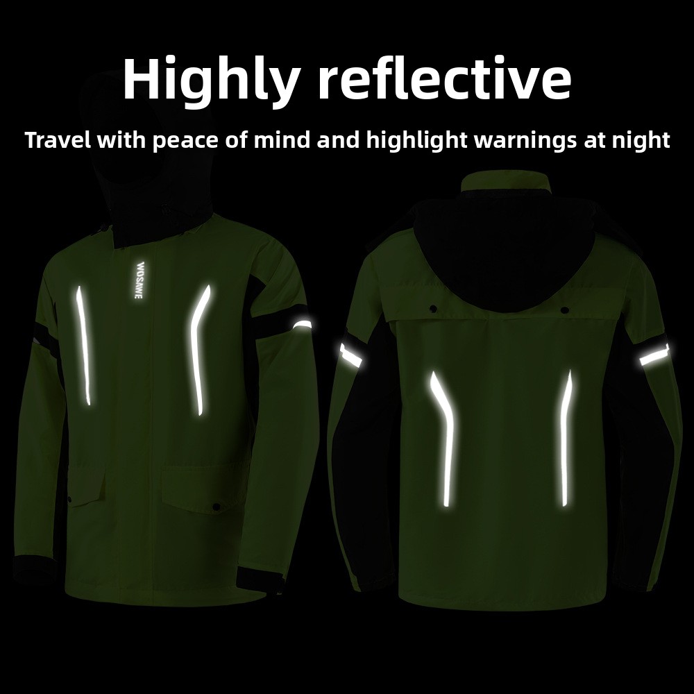 WOSAWE Fahrrad-Regenanzug für  – Cycling Rain Jacket Commute Bewertung und Preis