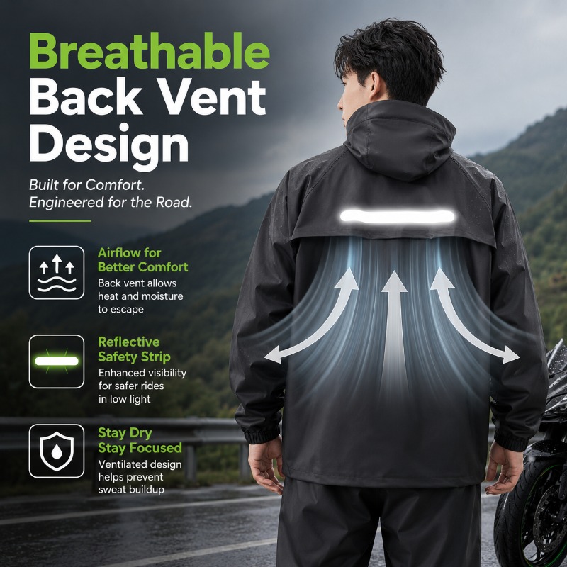 Unisex 2-teiliger wasserdichte – Cycling Rain Jacket Commute Bewertung und Preis