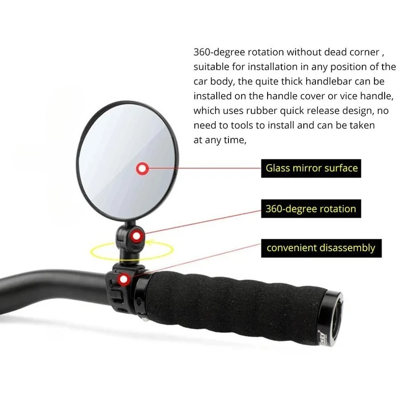 Fahrrad Rückspiegel Lenker Spi – Mirror Handlebar Convex Bewertung und Preis